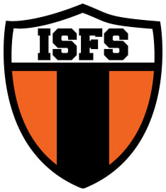 Grb ISFS - Internacionalnog Saveza Fantasy Sporta u obliku štita. U gornjem delu grba su ispisana slova 